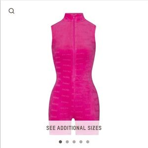 NWT Skims Pink Velour Romper